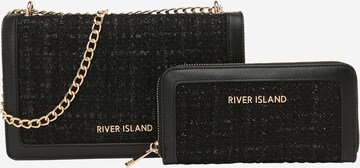 River Island Skuldertaske i sort