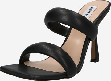 STEVE MADDEN Mules 'JETFUEL' in Black: front