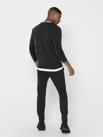 Only & Sons Regular fit Sweater 'Garson' in Black