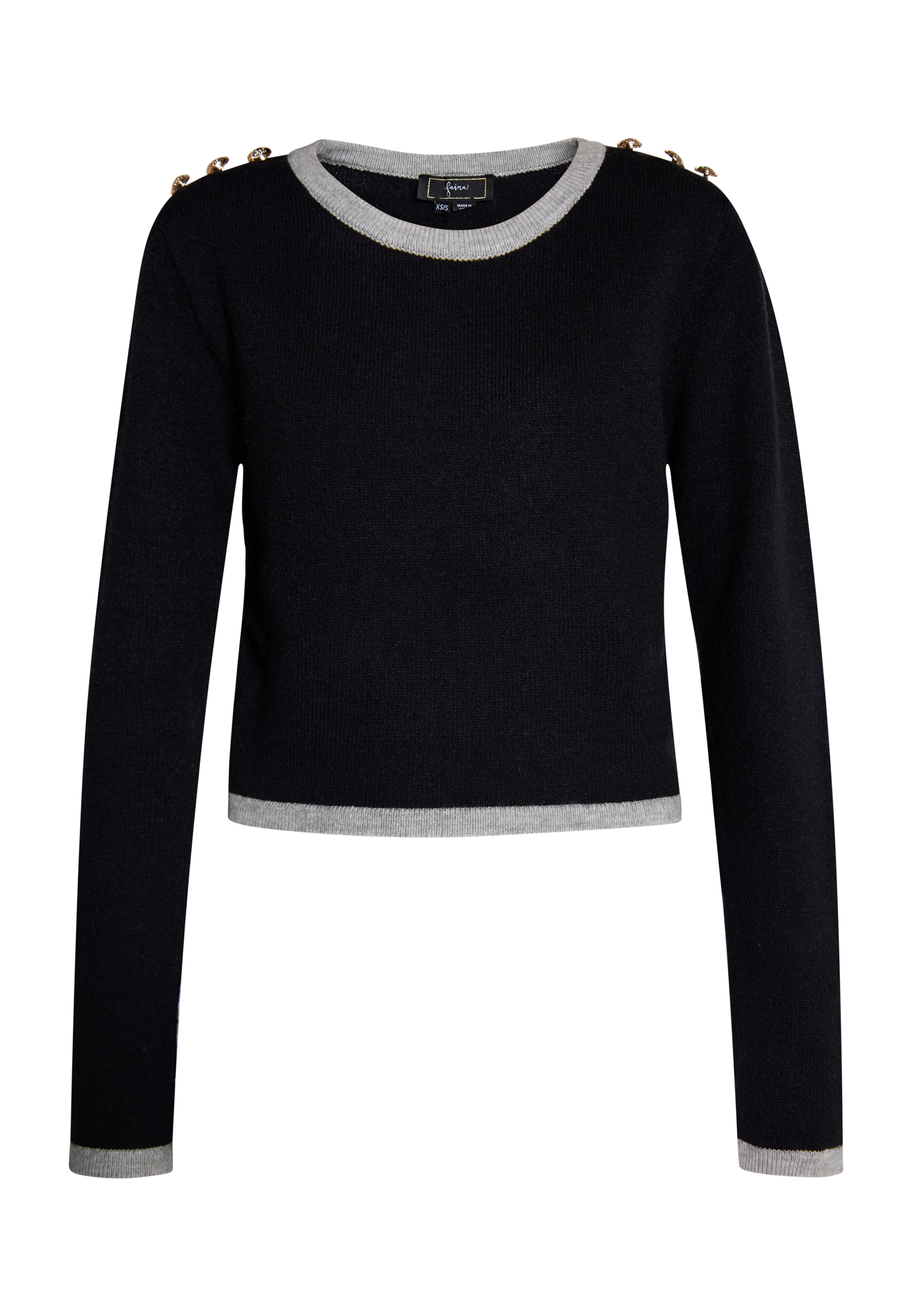 faina Свитер 'Paino' в Черный: спереди