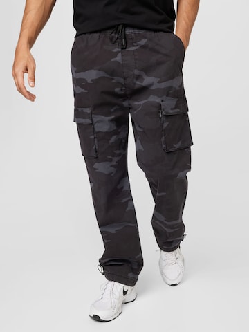 Regular Pantalon cargo HOLLISTER en gris : devant