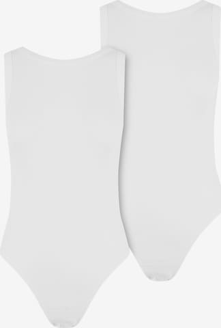 Urban Classics Shirt bodysuit in White: front