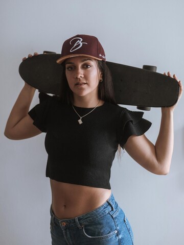 Blackskies Cap 'B Script' in Red