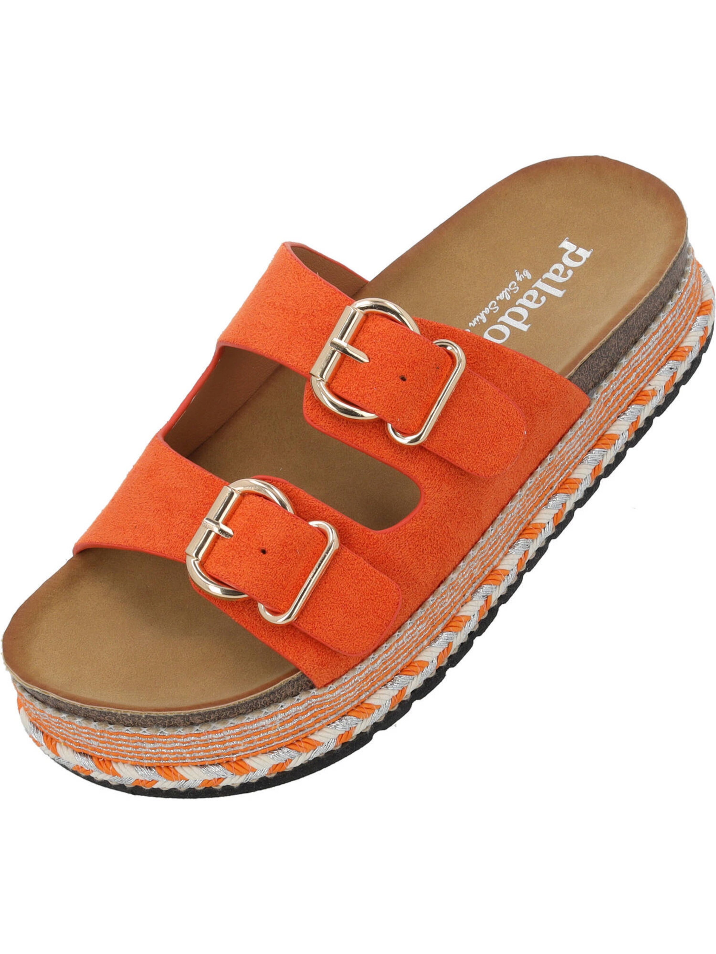 Palado by Sila Sahin Mules 'Veast' in Orange: front