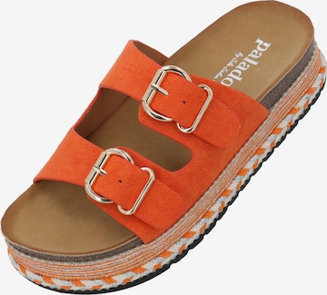 Palado by Sila Sahin Pantolette 'Veast' in Orange: Vorderseite