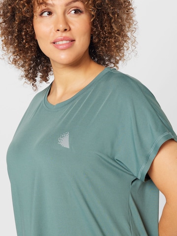 Active by Zizzi Sportshirt 'Abasic' in Grün