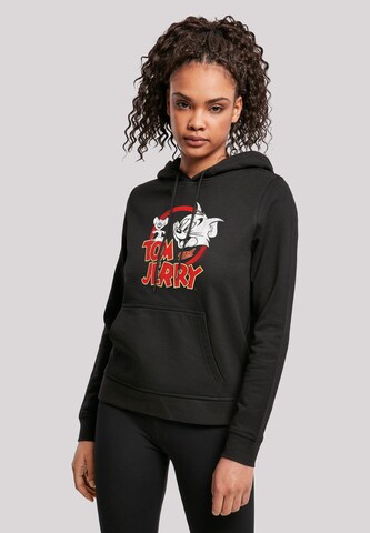 F4NT4STIC Sweatshirt ' Tom And Jerry ' in Zwart: voorkant