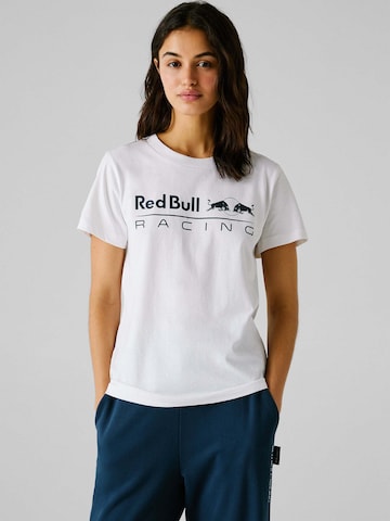 T-Shirt Red Bull Racing x Pepe Jeans en blanc : devant