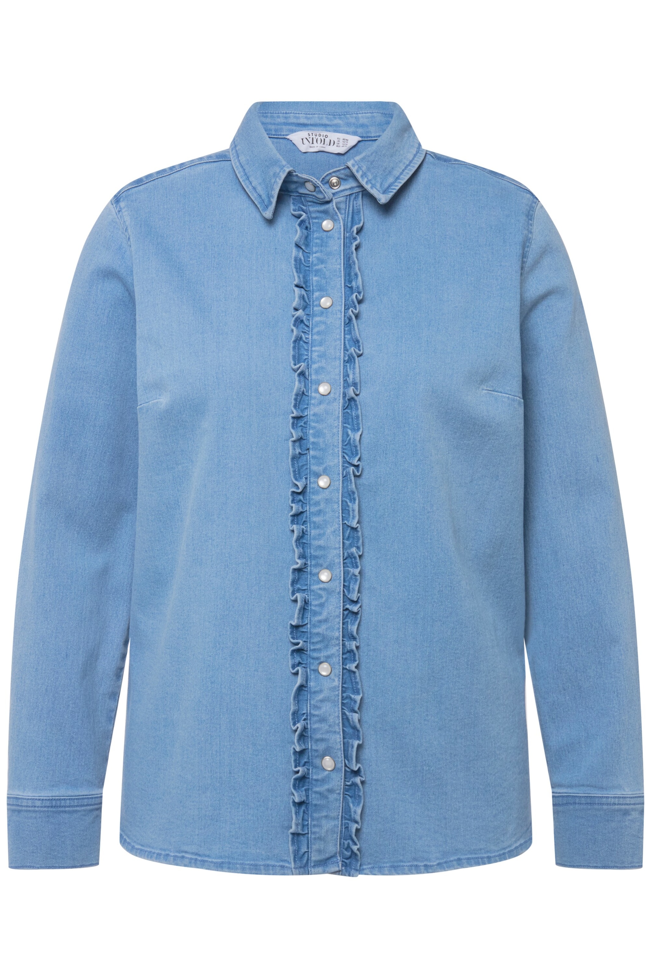 Studio Untold Blouse in Blauw: voorkant