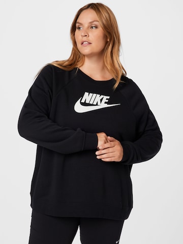 Nike Sportswear Sweatshirt in Schwarz: predná strana