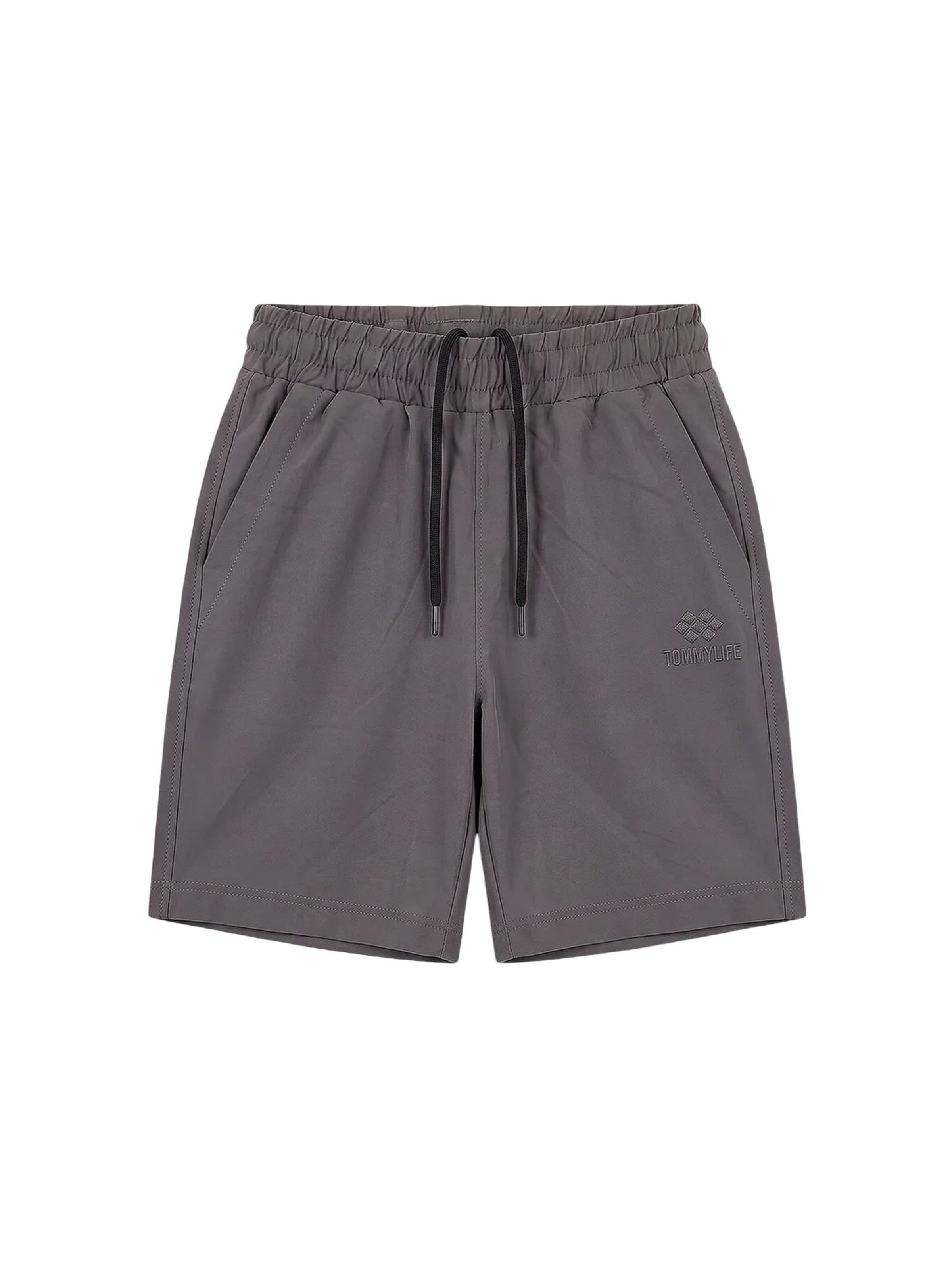 Tommy Life Broek 'TOMMY Shorts, ohne Verschluss' in Grijs: voorkant