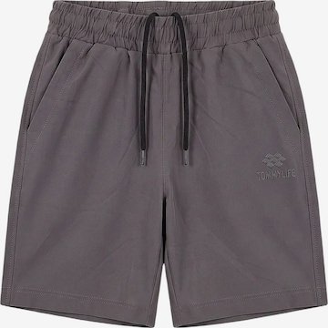 Tommy Life Broek 'TOMMY Shorts, ohne Verschluss' in Grijs: voorkant