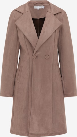 Usha Between-seasons coat in Brown: front