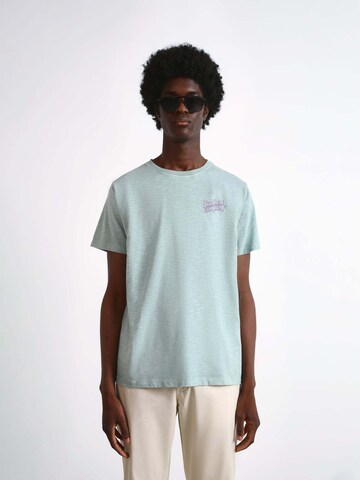 T-Shirt 'SLUB' Scalpers en bleu : devant