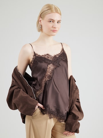 JDY Top 'JDYFifi' in Bruin: voorkant