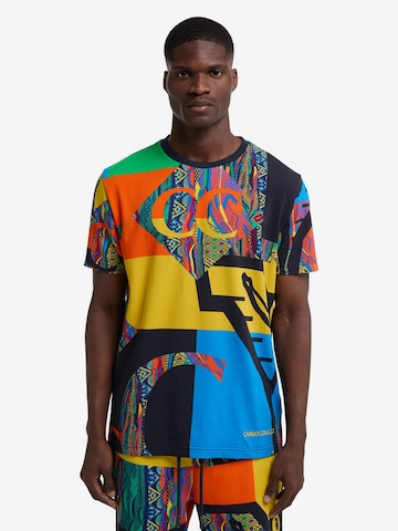 T-Shirt 'Dander' Carlo Colucci en mélange de couleurs : devant