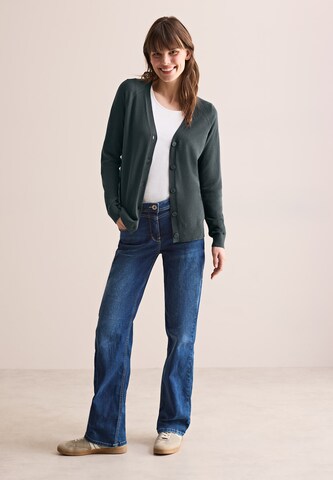 CECIL V-Neck Cardigan in Grün