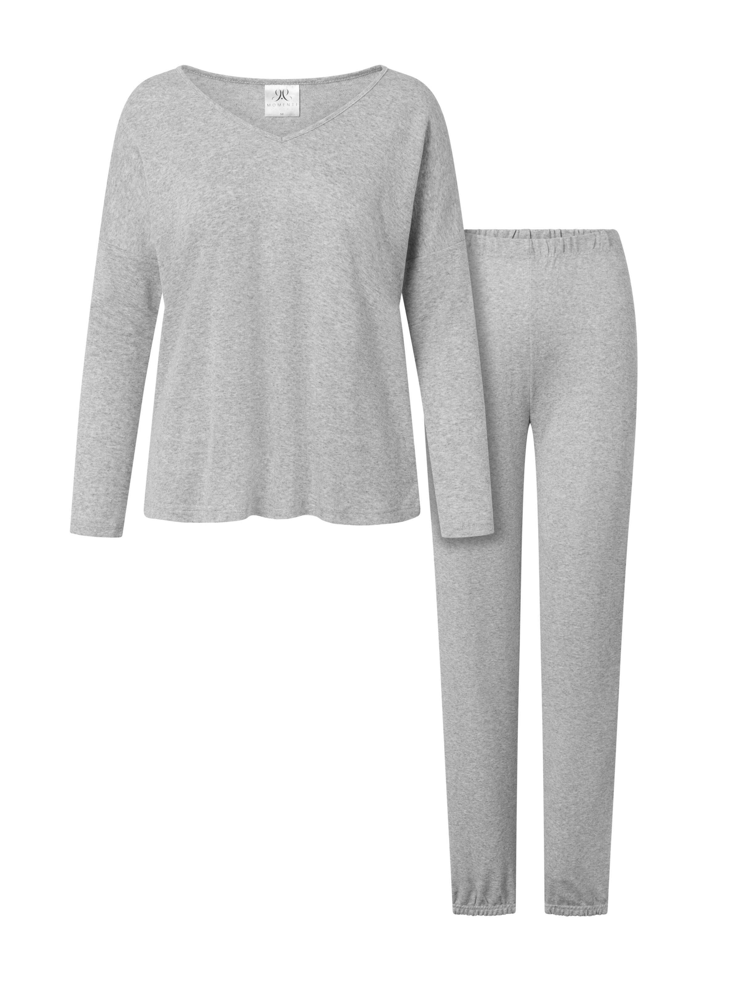 Momenti Per Me Pajama 'La Vie Est Belle' in Grey: front
