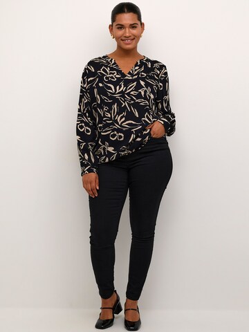 KAFFE CURVE Blouse 'Diana' in Black