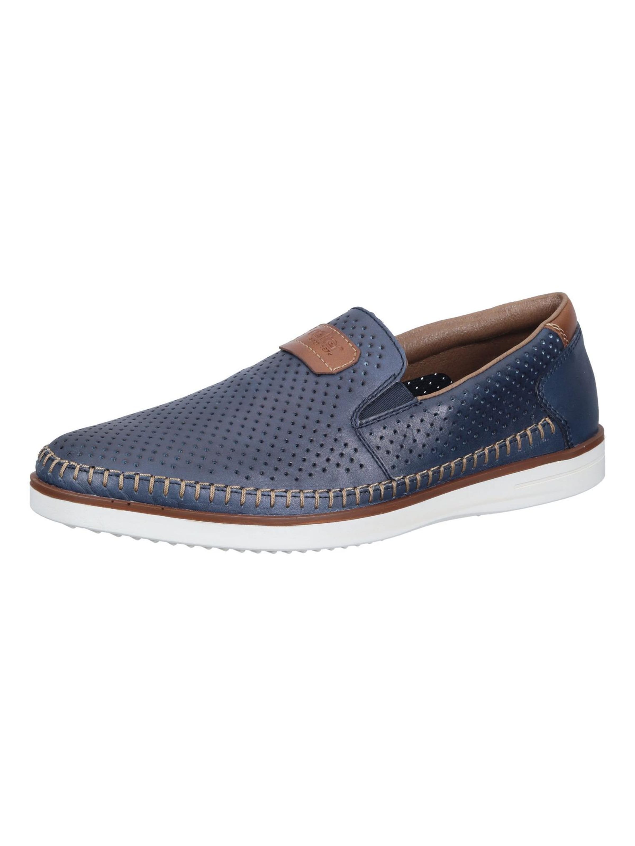 Rieker Classic Flats in Blue: front