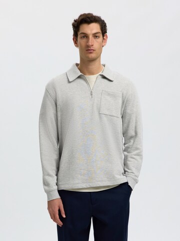SELECTED - Sudadera 'SLMScott' en gris: frente