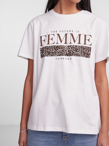 PIECES Shirt 'JEO' in White