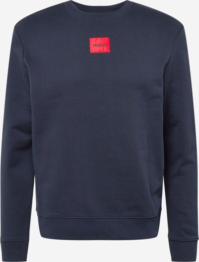 HUGO Sweatshirt 'Diragol' i navy / lys rød, Produktvisning