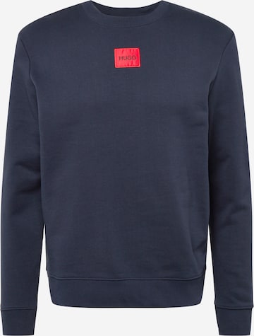 HUGOSweater majica 'Diragol' - plava boja: prednji dio