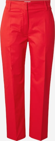 TOMMY HILFIGER Trousers with creases in Red: front