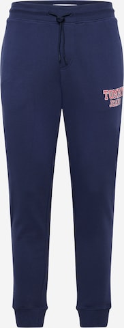 Tommy Jeans Tapered Pants in Blue: front