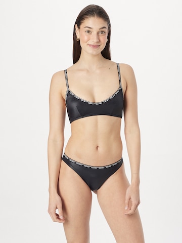 Calvin Klein Swimwear Bustier Bikini felső - fekete