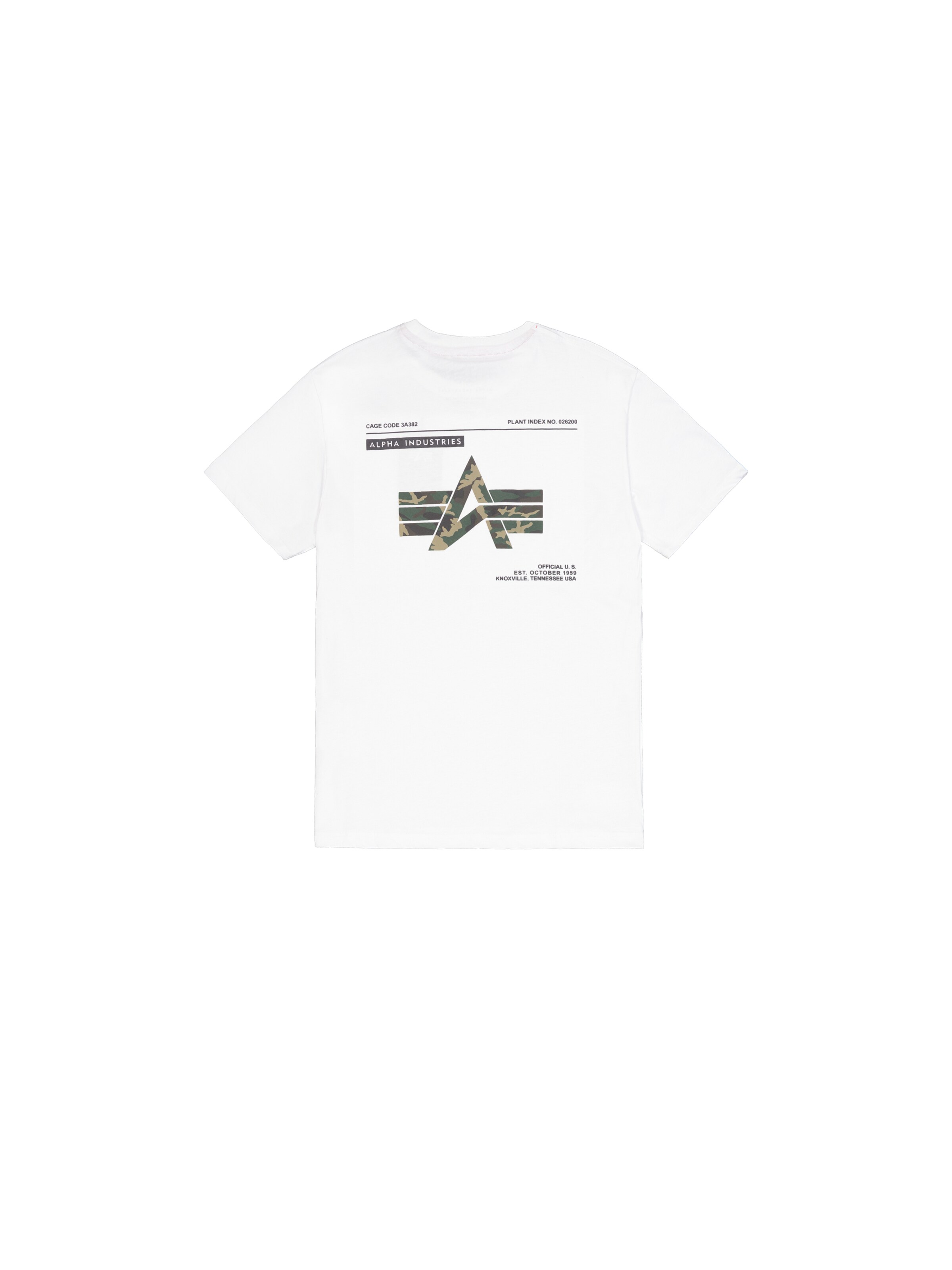 ALPHA INDUSTRIES - Camiseta en blanco