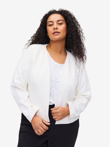 Blazer 'MADDIE' Zizzi en blanc : devant