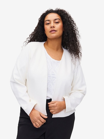 Zizzi Blazer 'MADDIE' in Weiß: predná strana