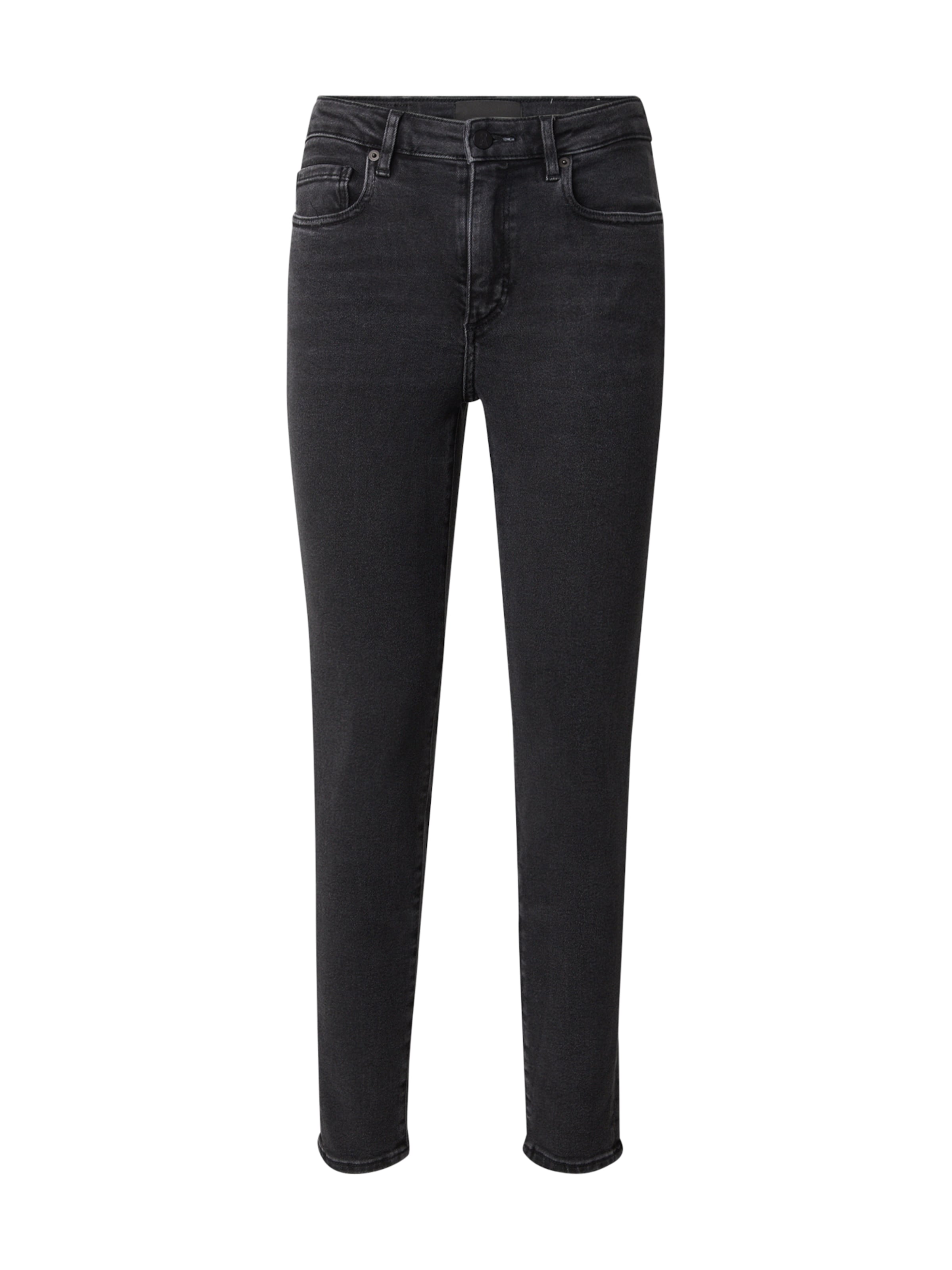 Skinny Jeans de la ARMEDANGELS pe negru: față