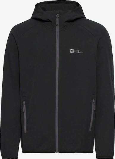 JACK WOLFSKIN Athletic Jacket in Grey / Black, Item view
