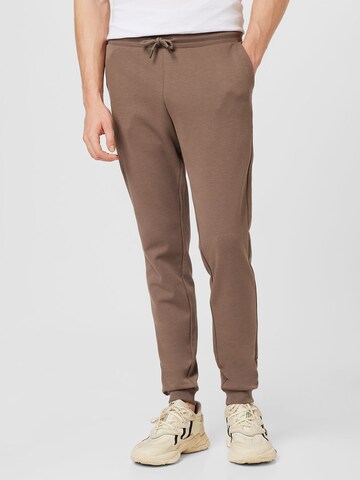 JACK & JONES Tapered Trousers 'WILL' in Brown: front