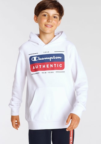 Champion Authentic Athletic Apparel Sweatshirt in White: front