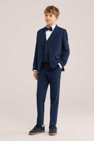 WE Fashion Regularen Hlače | modra barva