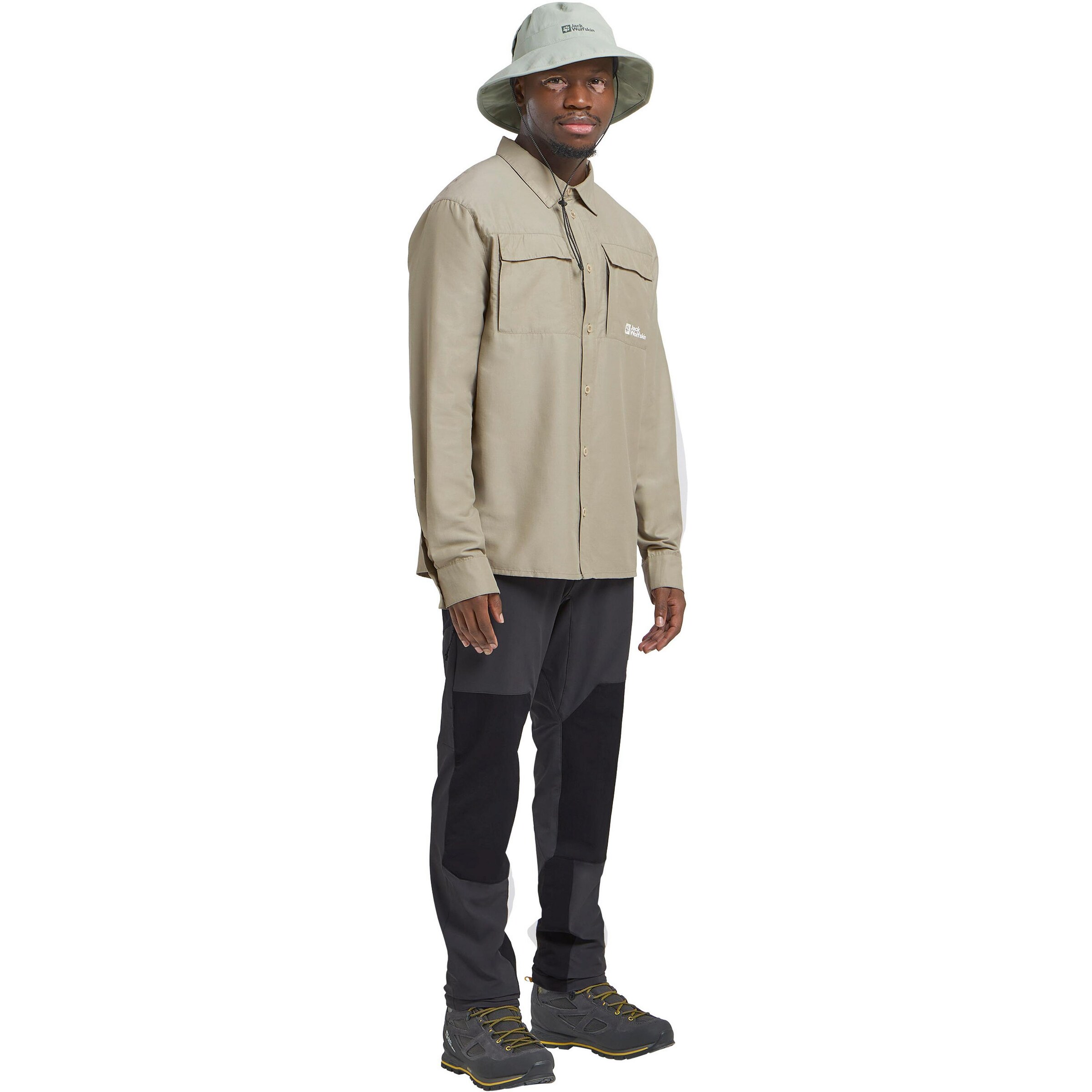 JACK WOLFSKIN Regular Fit Funktionshemd 'Barrier' in Grau