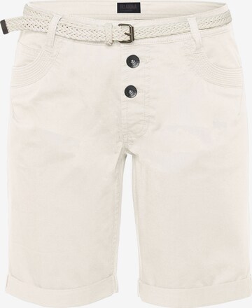 Oklahoma Premium Denim Regular Pants in Beige: front