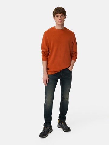 CAMEL ACTIVE Pullover aus reiner Baumwolle in Orange