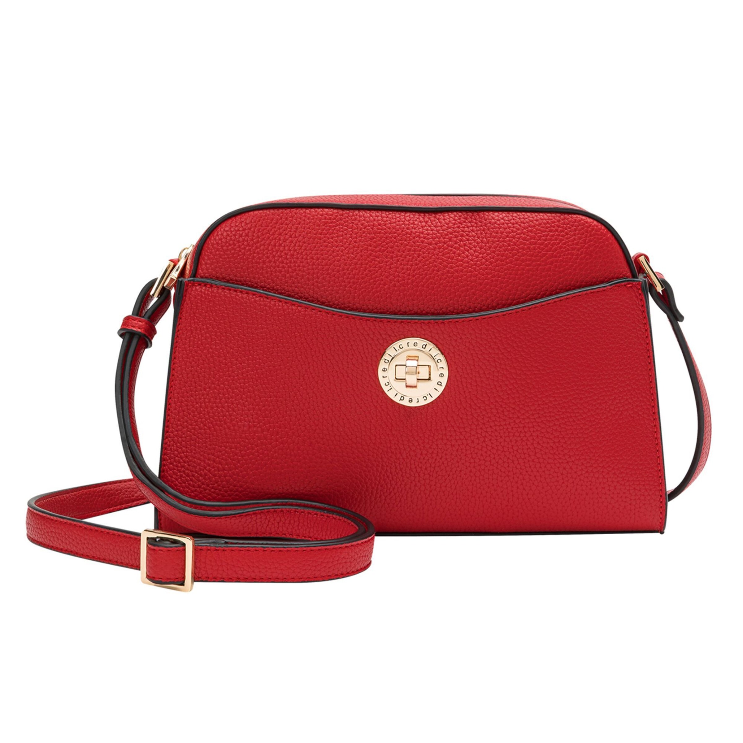 L.CREDI Schoudertas 'Nediva' in Rood: voorkant