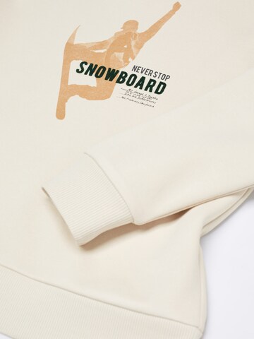 MANGO KIDS Sweatshirt 'SILUET' in Beige