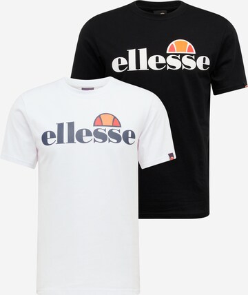 ELLESSE Μπλουζάκι 'Prado' σε μαύρο: μπροστά