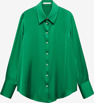 MANGO Блуза 'Ideale' в зелено: отпред