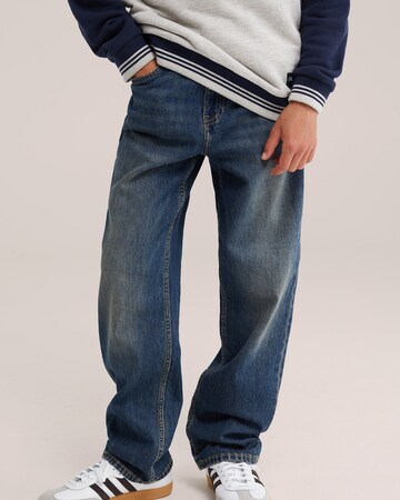 WE Fashion Loosefit Jeans in Blauw
