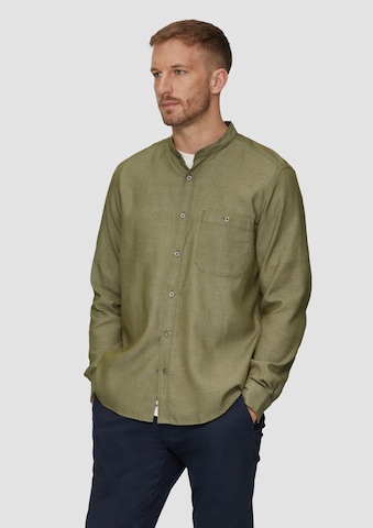 s.Oliver Regular fit Button Up Shirt in Green: front