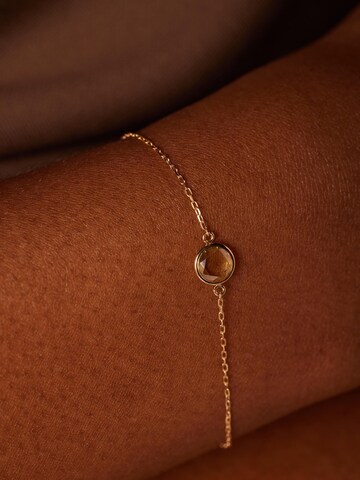 Bracelet 'Geburtsstein' Lucardi en or : devant
