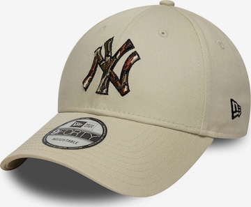 NEW ERASportska šilterica '9FORTY New York Yankees MLB Outline' - bež boja: prednji dio